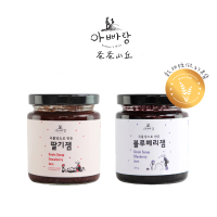 【韓國 Fathers Hill 爸爸山丘】果醬 220g /草莓、葡萄、藍莓(短效優惠價)