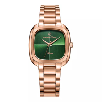 Alexandre Christie Jam Tangan Wanita Alexandre Christie Passion AC 2982 LH BRGGN Green Dial Rose Gol