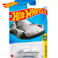 2024F Original Hot Wheels Car Porsche 911 Carrera Key Chain Toy for Boy 1/64 Diecast Vehicle Alloy Model Brinquedo Birthday Gift