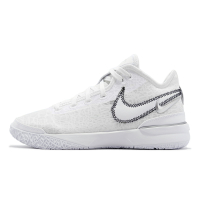 Nike 籃球鞋 Zoom LeBron NXXT Gen EP 白 銀 LBJ 男鞋 氣墊 中筒 DR8788-101