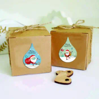 Cute Christmas Tag Cartoon Santa Claus Thicker Christmas Gift Tag Xmas Element Gift Packing Tag