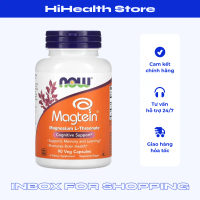 Viên Magie L-Threonate Now Magtein (90 viên) giúp cải thiện trí nhớ, hỗ trợ xương, cơ, tim mạch