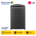 Mesin Cuci LG TV2519DV5J Top Loading 19 Kg Titanium Black