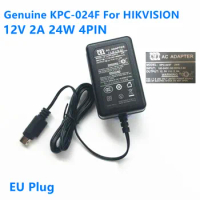 Original 12V 2A 24W 4PIN CWT KPC-024F MOSO MSA-C2000IC12.0-24P-DE Power Supply AC Adapter For Hikvision WD1 DVR Charger