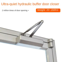 Door Closer Automatic Closer Household Mute Hydraulic Buffer Door Door Closer Fireproof Commercial