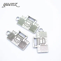 YuenZ 15 pcs Antique Silver color Metal Vintage Radio Charms Pendant For Necklace Bracelet Jewelry Making 29*10mm J350