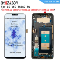 6.4" OLED Display For LG V50 ThinQ 5G LM-V500 LCD With Frame LCD Screen Touch Panel Digitizer Assembly For LG V50 LM-V450PM
