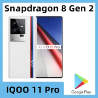 Original Iqoo 11 Pro Mobile Phone Snapdragon 8 Gen 2 Android 13.0 Fingerprint 6.78" AMOLED 144HZ 120W Charge 50.0MP 4700mAh
