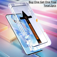 กระจกนิรภัยสำหรับ Honor 100 90 Pro 80 SE 70 60SE 50 Pro X9A X40 ฟิล์มกันรอยพร้อมเครื่องมือติดตั้งอัต