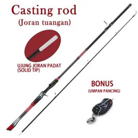 SKY - Joran Pancing Terbaru Full Solid Kekakuan H Gagang 3D Untuk Reel BC/SL Bonus Umpan Jaminan 100