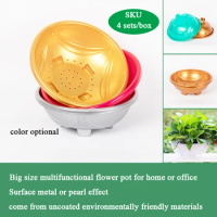 Big size Plastic Planters Pot Trays Flowerpot For Home Office Garden Supplies Floor-standing indoor or outdoor Planting pots