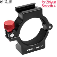 1/4 Gimbal Extension Ring Clip Cold Shoe Mount Mic Light Monitor Adapter for DJI RONIN SC Zhiyun Crane2 Smooth 4 FY SPG2 G6 Plus