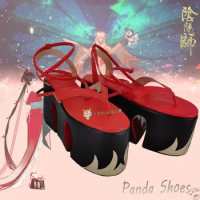 Onmyoji Shiranui Cosplay Shoes Comic Anime Game Cos clogs Boots Shiranui Cosplay Costume Prop Shoes for Con Halloween Party