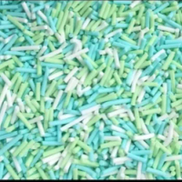 500g Mixed Long Cylindrical Hot Clay Sprinkles for Crafts DIY Fake Cake Candy Dessert Decoration Toys Fluffy Slimes