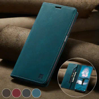 CaseMe For Xiaomi Mi 10 11 Mi11 T Retro Magnetic Wallet Leather Case For Redmi Note10 9 S 8 Pro Max Flip Book Protective Case