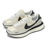 【NIKE 耐吉】休閒鞋 Wmns Phoenix Waffle 女鞋 男鞋 米白 黑 麂皮 異材質拼接 復古(FD2196-100)