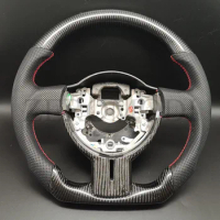 Perforated Leather Carbon Fiber Steering Wheel Fit for SUBARU BRZ Toyota 86 2013 2014