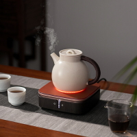 德茗堂電陶爐貓眼二代靜音智能小型煮茶爐家用耐熱玻璃煮茶蒸茶壺