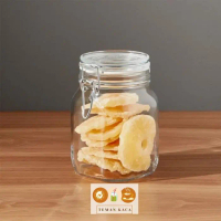 Toples Hermetico Jar 1000Ml Dan 1500Ml | Toples Kaca Kedap Udara Tebal Pasti Ori