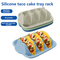 Pemegang Taco Silikon Boleh Guna Semula dengan Pembahagi untuk Kulit Keras/Lembut Tacos Selamat untu