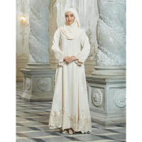 Tq·TMTONMOON Baju Jubah Abaya Moden Fesyen Terkini 2022 ERYNA Abaya Labuh Muslimah Dubai Turkey Dress Lace Jubah Plus Size S-2XL4/3