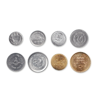 【亞洲】尼泊爾8枚老版硬幣套幣 年份隨機 全新 外國錢幣