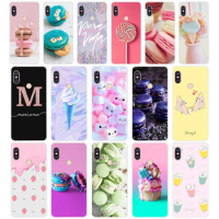 94AA Colorful Ice Cream Macarons gift Soft Silicone Tpu Cover phone Case for Xiaomi Redmi 5 5A Note 5 5A Pro Pocophone f1 case