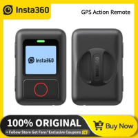 Insta360 New GPS Action Remote（2023）Work with Insta360 Ace Pro X3 GO3 ONE X2 ONE RS Bluetooth 5.0 Up to 5m (16.4ft) waterproof