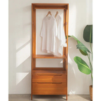 【Mahogany 瑪荷尼家具】全原木 桃花心木 誠品吊衣架G2(衣架、衣帽架、收納)