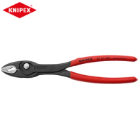 KNIPEX 82 01 200 TwinGrip Pliers Slip Joint 8-Inch Alloy Steel Plier
