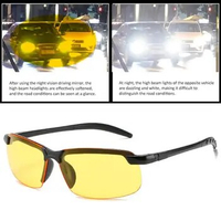 Aluminum Rimless Photochromic Sunglasses Men Polarized Night Driving Glasses Chameleon Anti-Glare gafas de sol hombre