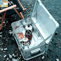 戶外收納箱 鋁合金露營裝備箱 自駕遊食物儲存箱 家用防塵防護鋁箱