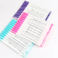 12pcs/lot Water Erasable Pen DIY Ink Markers Pen Fabric Marker Pen For Cross Stitch Kits Set For embroider Needlework Tools Free