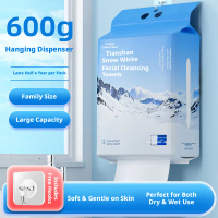 Disposable face towels, hanging type, made from pure cotton, pull out style, for facial cleaning in 