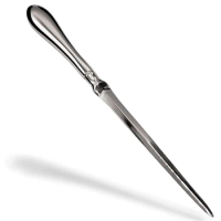 Silver Letter Opener Knife - Envelope Opener - Ergonomic Rounded Handle- Home And Office Mail Supplies