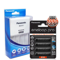 Panasonic 智控型4槽 鎳氫低自放充電器+黑鑽款eneloop PRO 2550mAh 低自放3號充電電池-4顆