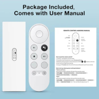 G9N9N Set-Top Box Remote Control Replacement Universal Remote Control Remote Controller for Google TV Chromecast 4K Snow