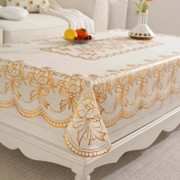 Oil-proof, washable, heat-resistant rectangular tablecloth, coffee table mat, plastic tablecloth cov