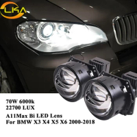 3Inch Bi LED Projector Lenses For Headlight Hella 3R G5 Auto Lens For BMW X3 X4 X5 X6 E70 E71 F25 F26 2006-2018 Light Upgrade