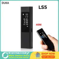 New DUKA LS5 Laser Rangefinder Distance Meter OLED Touch Screen 40M Electronic Digital Ruler Laser Tape Measure Range Finder