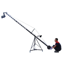 Jianmei XF64-4M Camera Rocker Jib Crane Boom Crane Electric Pan Tilt Controller 360 Degree Rotary Stabilizer Portable JIB