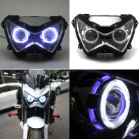 Motorcycle Headlamp HID Bi-Xenon Projector Headlight Assembly Faros Led Para Moto For Kawasaki Z800 Z250 Z300 2013-16 Head Light