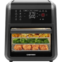 Chefman 12-Quart 6-in-1 Air Fryer Oven with Digital Timer, Touchscreen, and 12 Presets - Family Size Countertop Convection Oven