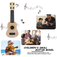 Kids Classical String Instrument Mini Classical Ukulele Guitar Toy Portable Party Supplies Adjustable for Children Holiday Gifts