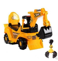電動挖掘機玩具兒童電動挖掘機男孩玩具車挖土機 LX 全館免運
