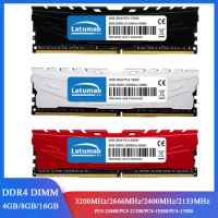 Latumab Memoria DDR4 RAM 4GB 8GB 16GB 3200MHz 2400 2133 2666MHz Gaming Desktop Memory 288Pin PC4-25600 21300 19200 1.2V DIMM RAM