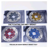 COD - PIRINGAN CAKRAM DEPAN 260MM FLOATING CNC LEBAR BESAR MOTOR VARIO 160 CBS/VARIO NEW/KALIPER TOK
