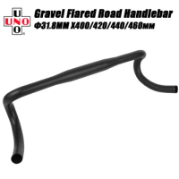 UNO Gravel Drop Bar Racing Road Bike Handlebar Flare 20 Degree 31.8x400/420/440/460mm Bicycle Bent Handlebar Bike Accessories