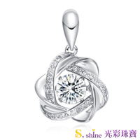 【光彩珠寶】日本舞動鑽石項鍊 繁星 GIA0.3克拉 F VS2