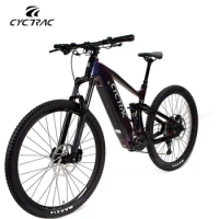 TWITTER EM10 12S carbon fiber full suspension electric mountain bike250W Bafang M510motor with hydraulic remote control seatpost